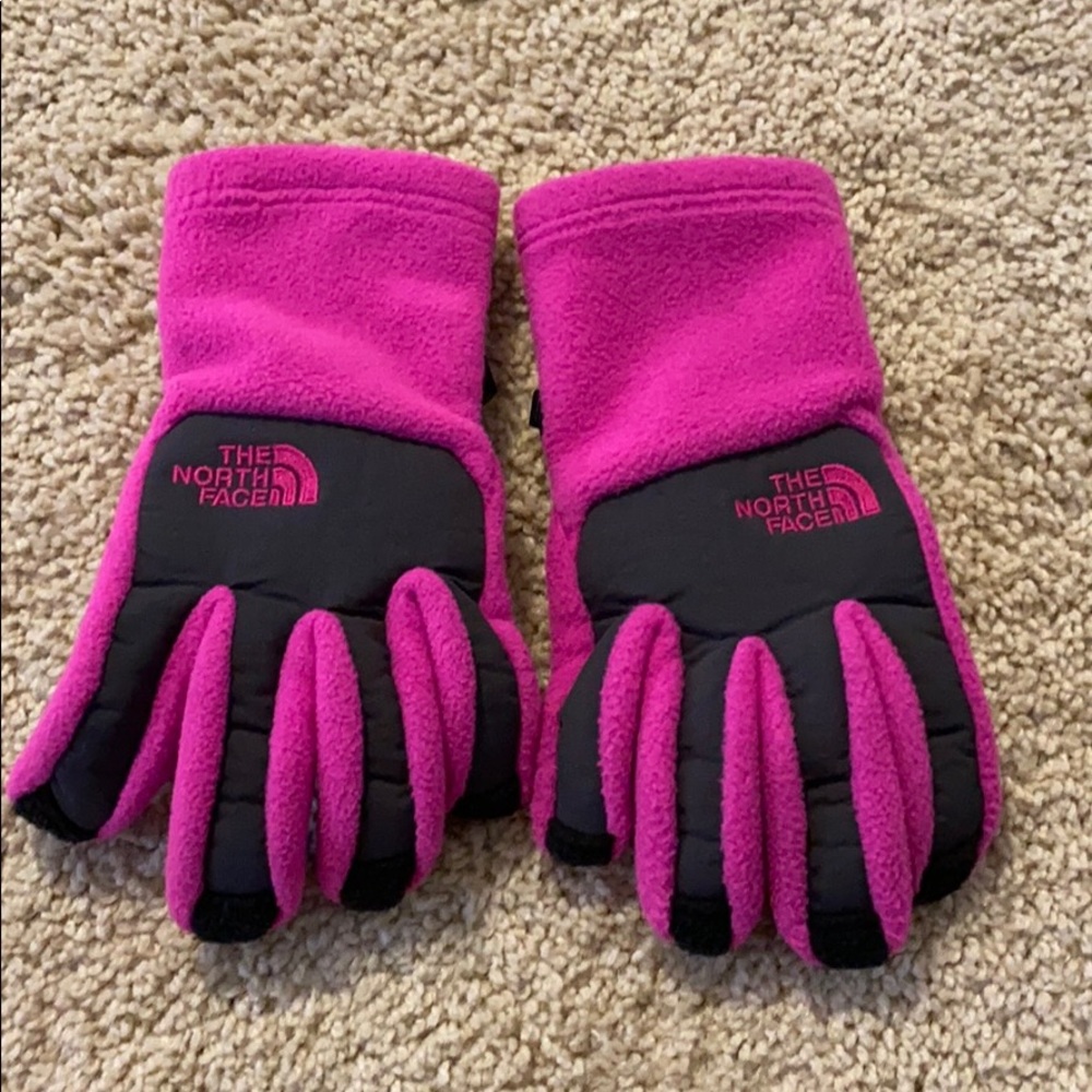 Girl The North Face Pink Gloves